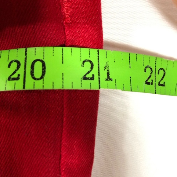 Women’s Red Jeans. Embroidered Back Pockets. Chicos. 38/29. Like New. - Picture 5 of 9